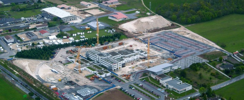 VueAir.jpg - Vue Aérienne du chantier Monosite de Soyaux